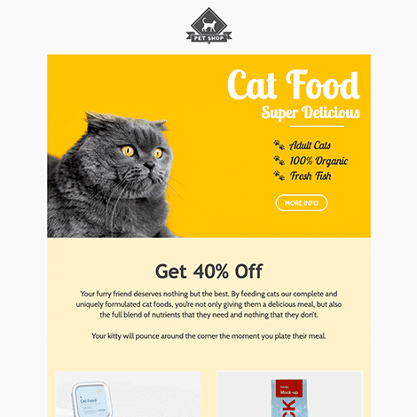 Colorful Cat Food Promo